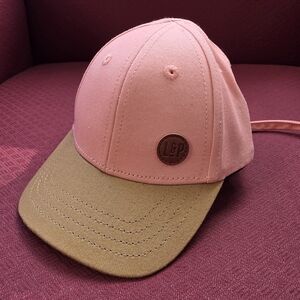 Baby Pink and Tan Baseball Cap